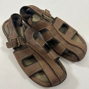 Red Wing Fisherman Sandals Mens 11 Brown Leather Buckle Strap 4151 Casual Rugged